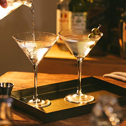 ELIXIR GLASSWARE Martini Glasses Set of 4 – Hand Blown Crystal Martini Glasses with Stem – Elegant Cocktail Glasses for Bar, Martini, Cosmopolitan, Manhattan, Gimlet, Pisco Sour 9oz, Clear | The Storepaperoomates Retail Market - Fast Affordable Shopping