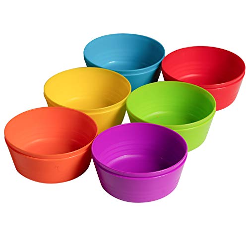 Klickpick Home Set Of 12 Kids colorful Snack Bowls set Toddlers Cereal Bowl Set Children Bowl Kid Microwave Dishwasher Safe BPA Free Bowls – 6 colors | The Storepaperoomates Retail Market - Fast Affordable Shopping