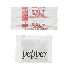 Perfect Stix – PS-Salt & Pepper Packets-2000 Salt and Pepper Packets Combo -1000 of Each (2000 Total Packets)