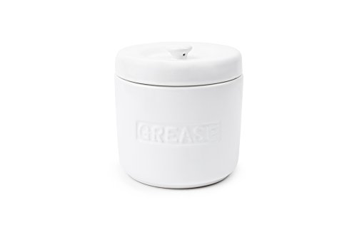 Fox Run 6238 Porcelain Grease Container, White | The Storepaperoomates Retail Market - Fast Affordable Shopping