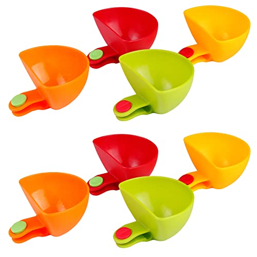 Dip Clip Bowl Plate Holder -8pcs Color Plastic Dish Chip And Dip Serving Set For Spice Tomato Sauce Salt Veggie Vinegar Ketchup Chips – Chip Clips Holders Cup Paper Plate Holder Condiment Cups Dipping | The Storepaperoomates Retail Market - Fast Affordable Shopping