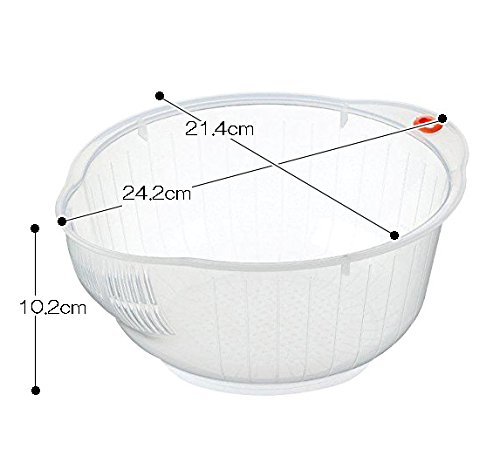 Inomata Japanese Rice Washing Bowl with Strainer, 2 quart | The Storepaperoomates Retail Market - Fast Affordable Shopping