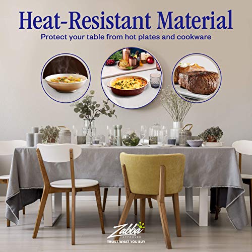 Nuvantee Revolutionary Table Pad – Waterproof, Protects Table from Spills and Heat – 52 X 108 Inch Deluxe Vinyl Premium Table Protector – Flannel Backing, Lies Flat | The Storepaperoomates Retail Market - Fast Affordable Shopping