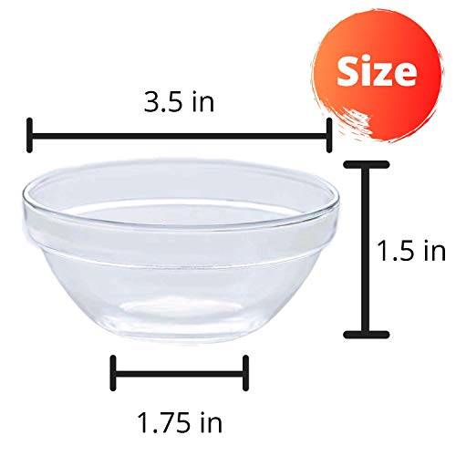 Mini Glass Pinch Prep Bowls Set of 4 | The Storepaperoomates Retail Market - Fast Affordable Shopping