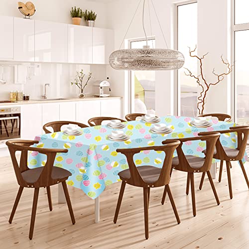 CAKKA Easter Tablecloth Plastic 54×108 Inch, 2Pack Disposable Easter Egg Tablecloth, Rectangle Easter Table Cloth Table Cover for Easter Table Decor Decorations | The Storepaperoomates Retail Market - Fast Affordable Shopping