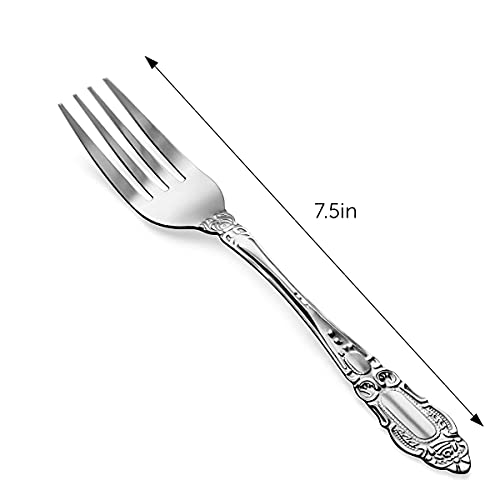 DecorRack Dinner Forks, Set of 12 Stainless Steel Table Forks, Flatware Everyday Silverware use for Home, or Restaurant | The Storepaperoomates Retail Market - Fast Affordable Shopping