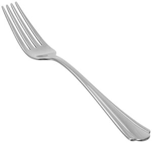 Amazon Basics Stainless Steel Dinner Forks with Scalloped Edge, Pack of 12