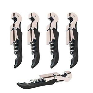 4 Packs Professional Waiter Corkscrew Wine Openers Set,Upgraded With Heavy Duty Stainless Steel Hinges Wine Key for Restaurant Waiters, Sommelier, Bartenders