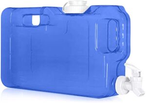 1.1 Gallon Refrigerator Water Dispensers Bottle with Faucet, Spigot & 58mm Screw Cap – BPA Free Plastic Leak-Proof | Slimline Mini Fridge Beverage Drink Dispenser for Parties