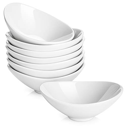 DOWAN Ceramic Dip Bowls, 3 Oz 8 Pack White Dipping Bowls, Mini Serving Bowls for Side Dishes, Sushi Soy Sauce Dish, Gravy Boat Porcelain Dipping Sauce Cups for BBQ and Party Dinner | The Storepaperoomates Retail Market - Fast Affordable Shopping