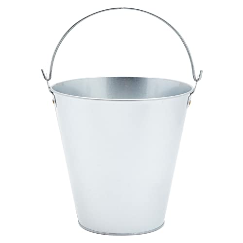 Juvale 6 Pack Large Galvanized Bucket for Party, 7 Inch Metal Ice Pails for Champagne, Beer, Wine (100 Oz) | The Storepaperoomates Retail Market - Fast Affordable Shopping