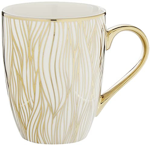 Certified International 26540SET6 Matrix 16 oz. Gold Plated Mugs, Set of 6, 5″ x 3.25″ x 4.5″, Multicolored | The Storepaperoomates Retail Market - Fast Affordable Shopping