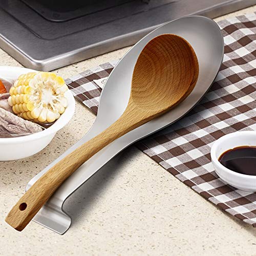 LIANYU Stainless Steel Spoon Rest, Spatula Ladle Holder, Heavy Duty, Dishwasher Safe | The Storepaperoomates Retail Market - Fast Affordable Shopping