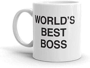 Deoqash The Office-World’s Best Boss Mug,Dunder Mifflin Ceramic Mug-11 oz