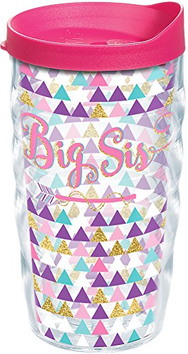 Tervis Big Sis Tumbler with Wrap and Fuchsia Lid 10oz Wavy, Clear | The Storepaperoomates Retail Market - Fast Affordable Shopping