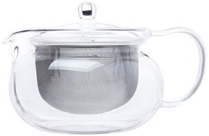 Hario ‘ChaCha Kyusu Maru’ Teapot Heatproof Glass Teapot 700 mL, Glass