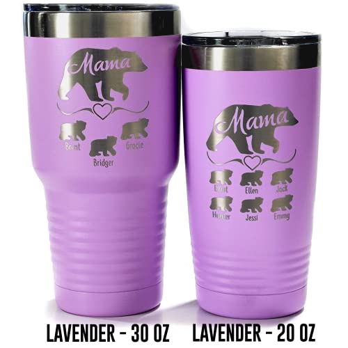 Mothers Day Gifts Mama Bear Personalized Tumbler | Mothers Day Gifts For Mom | Gifts for Women | Mothers Day Gifts From Daughter | Custom Mothers Day Gift | The Storepaperoomates Retail Market - Fast Affordable Shopping
