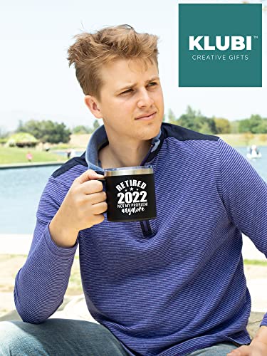 KLUBI Retirement Gifts 2022 for Men- Coffee Mug Tumbler Stainless Army Green 14oz – Gift Idea for Men, Women, Retired , Happy, Him, Husband | The Storepaperoomates Retail Market - Fast Affordable Shopping