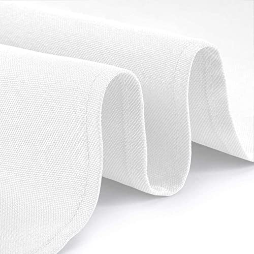 [2 Pack] 120″ Round Premium Tablecloths for Wedding | Banquet | Restaurant | Washable Fabric Table Cloth | White | The Storepaperoomates Retail Market - Fast Affordable Shopping