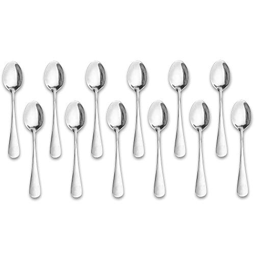 Demitasse Espresso Spoons,12-piece Mini Coffee Tiny Stainless Steel Spoons Bistro Small Spoons for Dessert, Tea, Appetizer(4.7Inch)… | The Storepaperoomates Retail Market - Fast Affordable Shopping