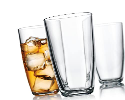 Drinking Glasses – Modern Glass Cups 16 oz. Beer Pint Set of 6 Elegant Tumbler Beverage Set by Glavers. Highball Collins Glassware Set for Water, Juice, and Cocktails. Barware and Everyday Home Use | The Storepaperoomates Retail Market - Fast Affordable Shopping