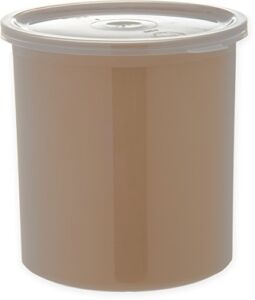 CFS Classic™ Round Storage Container with Lid, 1.2 Quart Crock, Beige