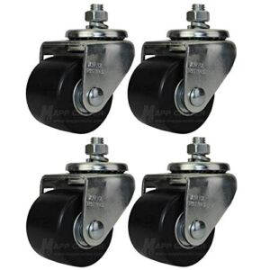 Mapp Caster Heavy Duty Car Dolly Replacement Casters Set of 4-2500 Lbs. Capacity