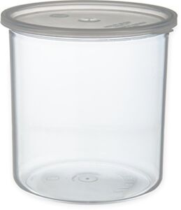 CFS Classic™ Round Storage Container with Lid, 2.7 Quart Crock, Clear (Pack of 6)