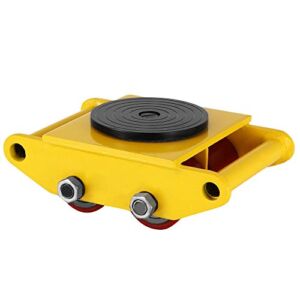 ZXMOTO Machinery Mover with 360 Degree Rotation Cap 6 Ton, 13,227LBs Capacity Industrial Dolly Machinery Skate with 4 Polyurethane Wheels