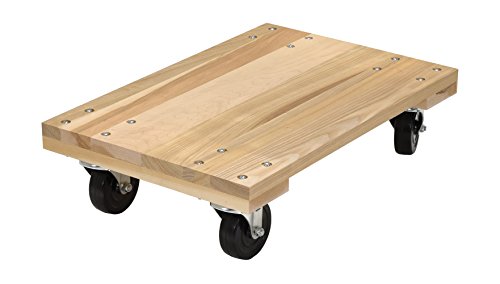 Vestil HDOS-1624-12 Solid Deck Hardwood Dolly with Hard Rubber Casters, 1200 lbs Capacity, 24″ Length x 16″ Width x 6-3/4″ Height | The Storepaperoomates Retail Market - Fast Affordable Shopping