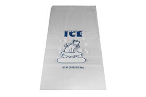 Inno-Pak 361802715 Drawstring Ice Bag, Polar Bear, 20 lb, 26″ x 14″ (Pack of 250)