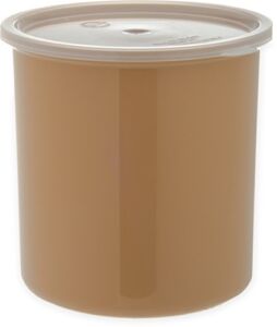 CFS Classic™ Round Storage Container with Lid, 2.7 Quart Crock, Beige