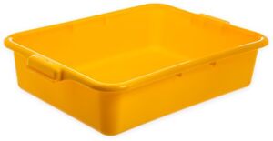 CFS N4401004 Comfort Curve Ergonomic Wash Basin Tote Box, 5″ Deep, Yellow