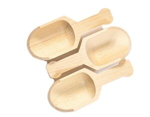 Perfect Stix Scoop 3-20 Mini Wooden Scoops, 0.25″ Height, 0.25″ Width, 3″ Length (Pack of 20)