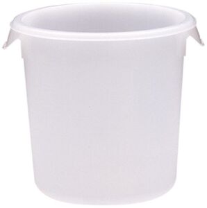 Rubbermaid Commercial Products FG572400WHT Round Storage Container, 8 quart Capacity (Pack of 12)