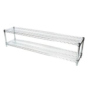 Commercial Chrome Wire Shelving 18 x 72 (2 Shelf Unit) 18″ Height