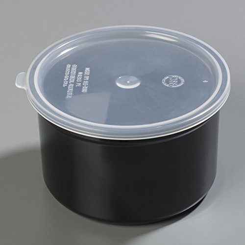 CFS Classic™ Round Storage Container with Lid, 1.5 Quart Crock, Black (Pack of 6) | The Storepaperoomates Retail Market - Fast Affordable Shopping