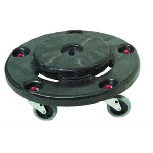 Rubbermaid FG264000BLA Container Dolly, 250 lb, Fits 55 gal.