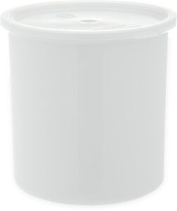 CFS Classic™ Round Storage Container with Lid, 2.7 Quart Crock, White