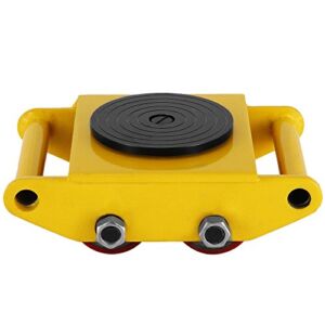 Machinery Mover, Industrial Machinery Mover 13,200lb 6T Machinery Skate Polyurethane Steel Rollers Cap with 4 Rollers 360°Rotation