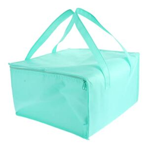 Handle Insulated Food Delivery Bag: Take Out Pizza Box Keep Warm Takeaway Warm Bag Container Food Warm Cold Insulation Bag Blue