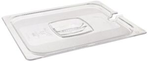 Rubbermaid Commercial Products FG128P86CLR 1/2 Size Cold Food Pan Cover with Utensil Notch
