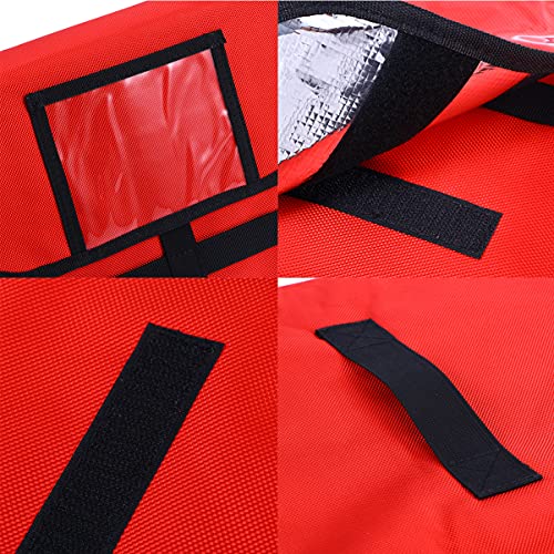 Cabilock Insulated Delivery Bag Carrier Waterproof Food Warmer Bag Pizza Food Delivery Bags Grocery Bag Food Transport Bags for Kitchen Restaurant Red | The Storepaperoomates Retail Market - Fast Affordable Shopping