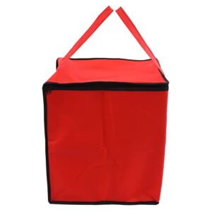 Food Delivery Bag, Portable Reusable Insulated Food Delivery Bag Non Woven Fabric Aluminum Foil for Delivery(2 inch heightened (40 * 40 * 45CM))