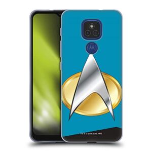 Head Case Designs Officially Licensed Star Trek Sciences Uniforms and Badges TNG Soft Gel Case Compatible with Motorola Moto E7 Plus