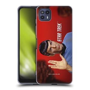 Head Case Designs Officially Licensed Star Trek Vulcan Salute Spock Soft Gel Case Compatible with Motorola Moto G50 5G