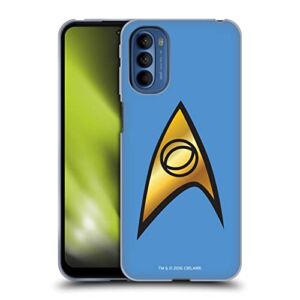 Head Case Designs Officially Licensed Star Trek Sciences Solo Uniforms and Badges TOS Soft Gel Case Compatible with Motorola Moto G41