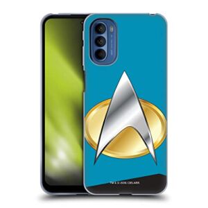 Head Case Designs Officially Licensed Star Trek Sciences Uniforms and Badges TNG Soft Gel Case Compatible with Motorola Moto G41