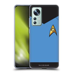 Head Case Designs Officially Licensed Star Trek Sciences Uniforms and Badges TOS Soft Gel Case Compatible with Xiaomi 12