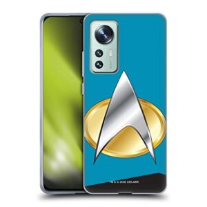 Head Case Designs Officially Licensed Star Trek Sciences Uniforms and Badges TNG Soft Gel Case Compatible with Xiaomi 12 Pro